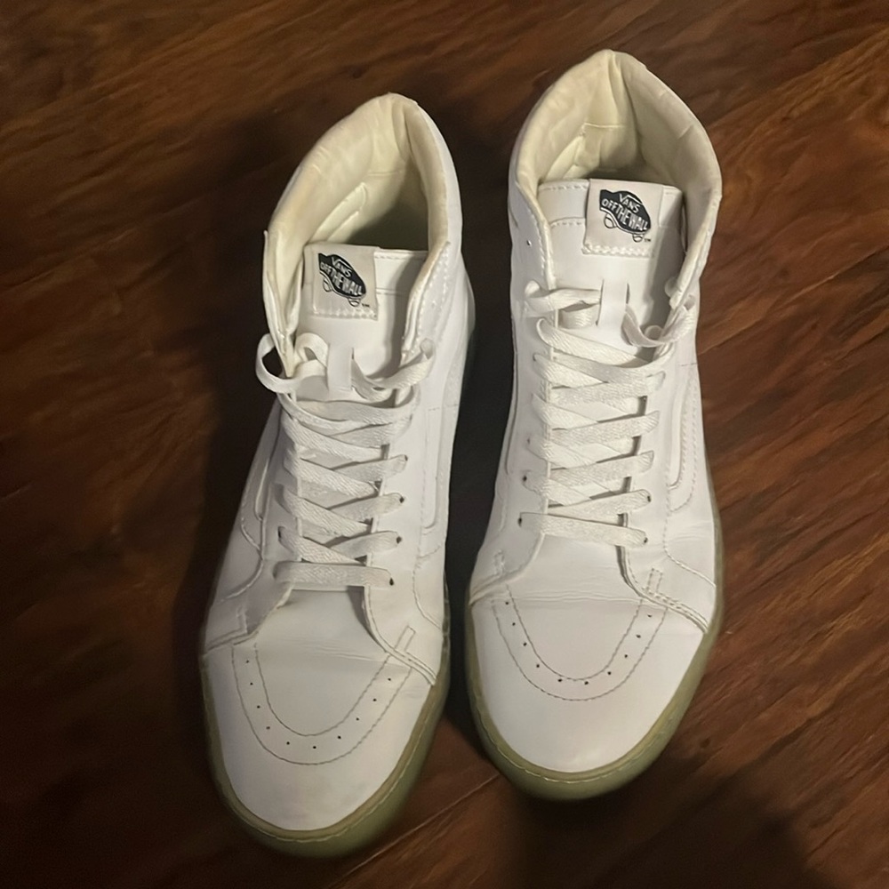 Mens white vans